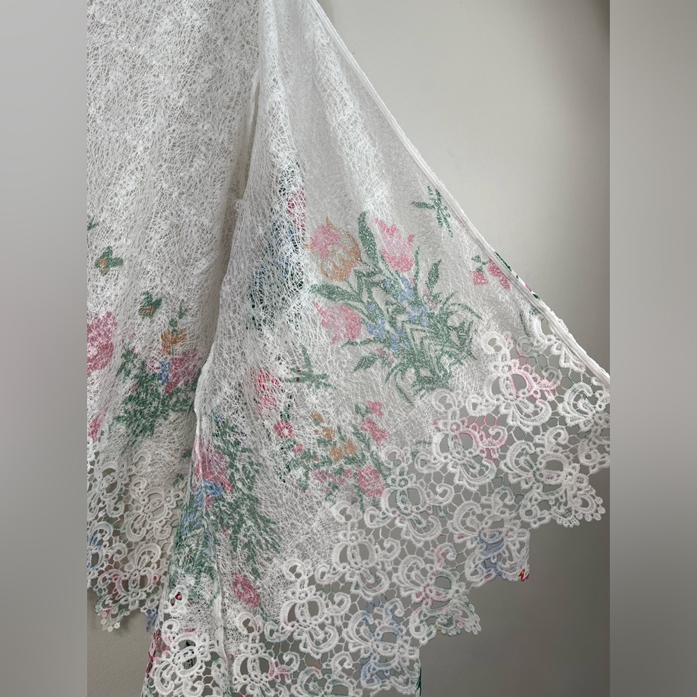 Draper's & Damon's Floral Lace Kimono Cardigan Events Summer Plus Size 2X - Picture 5 of 13